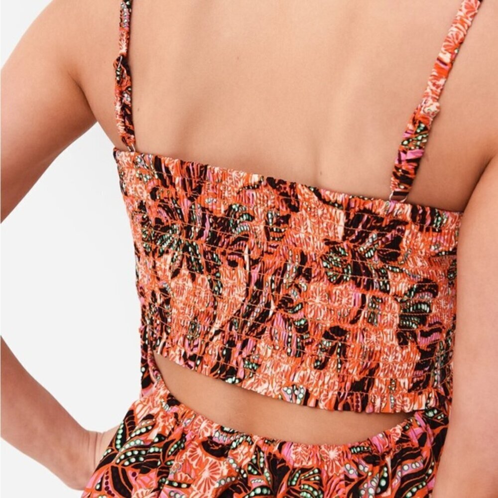A.L.C. • Adriana Dress in Orange/Rose Multi • 0 - Picture 2 of 14